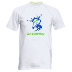 Мужская футболка для спорта Skidiving - PrintSalon