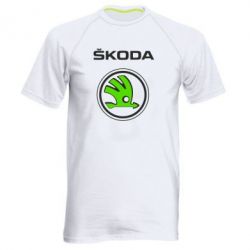 Мужская футболка для спорта Skoda Bird - PrintSalon