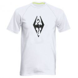 Чоловіча футболка для спорту Skyrim Logo 3D - PrintSalon
