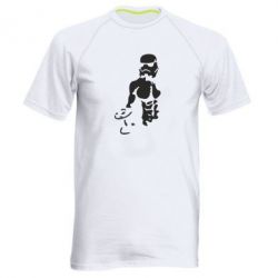 Мужская футболка для спорта Star Wars с гантелей - PrintSalon