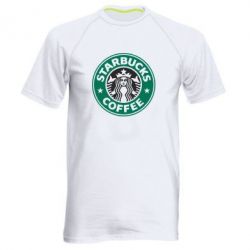 Мужская футболка для спорта Starbucks Logo - PrintSalon