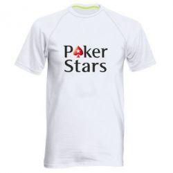 Мужская футболка для спорта Stars of Poker - PrintSalon