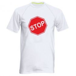 Чоловіча футболка для спорту STOP - PrintSalon