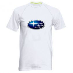 Мужская футболка для спорта Subaru 3D Logo - PrintSalon