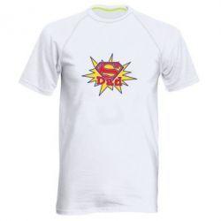 Мужская футболка для спорта Super Dad - PrintSalon