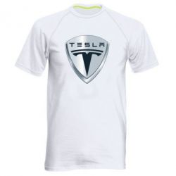 Мужская футболка для спорта Tesla Corp - PrintSalon
