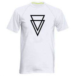 Мужская футболка для спорта Triangles - PrintSalon