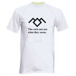 Мужская футболка для спорта Твин Пикс совы - PrintSalon