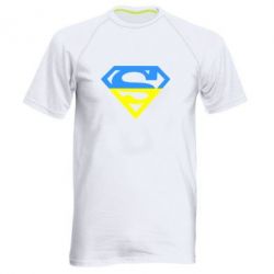 Мужская футболка для спорта Український Superman - PrintSalon