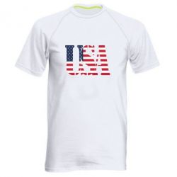 Мужская футболка для спорта USA - PrintSalon