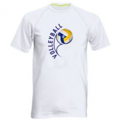 Мужская футболка для спорта Волейбол - PrintSalon