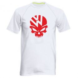 Мужская футболка для спорта Volkswagen Skull - PrintSalon