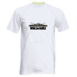 Мужская футболка для спорта World Of Tanks 3D Logo - PrintSalon
