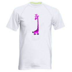 Мужская футболка для спорта Жираф - PrintSalon