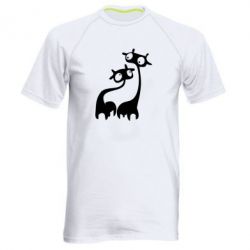 Мужская футболка для спорта Жирафы - PrintSalon