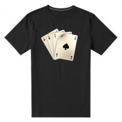Чоловіча преміум футболка 4 cards - PrintSalon