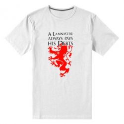 Чоловіча преміум футболка A Lannister always pays his debts - PrintSalon