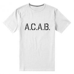Чоловіча преміум футболка A.C.A.B. - PrintSalon
