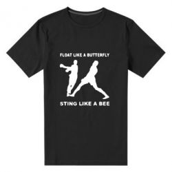 Мужская футболка премиум Ali: Float Like A Butterfly - PrintSalon