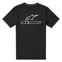 Мужская футболка премиум Alpinestar Logo - PrintSalon