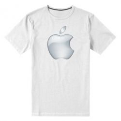 Мужская футболка премиум Apple Silver - PrintSalon
