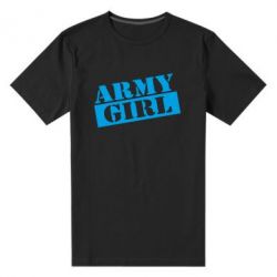Мужская футболка премиум Army girl - PrintSalon