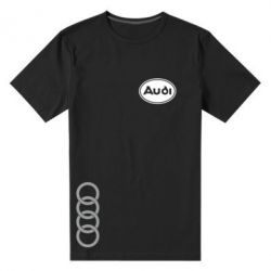 Чоловіча преміум футболка Логотип Audi - PrintSalon