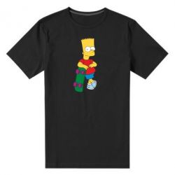 Мужская футболка премиум Bart Simpson - PrintSalon