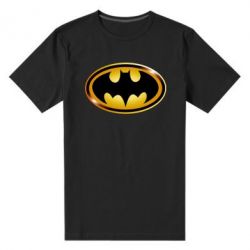 Чоловіча преміум футболка Batman logo Gold - PrintSalon