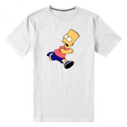 Мужская футболка премиум Беги, Барт, беги! - PrintSalon