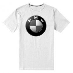 Мужская футболка премиум BMW Black & White - PrintSalon