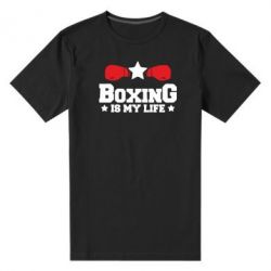 Мужская футболка премиум Boxing is my life - PrintSalon