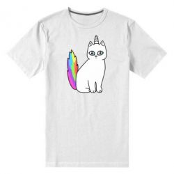 Мужская футболка премиум Cat Unicorn - PrintSalon