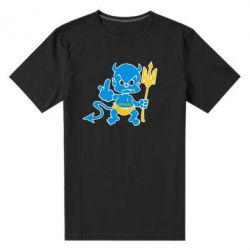 Чоловіча преміум футболка Чортик з тризубом