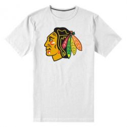 Мужская футболка премиум Chicago Black Hawks - PrintSalon