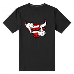Мужская футболка премиум Chicago Bulls бык - PrintSalon