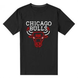 Мужская футболка премиум Chicago Bulls Logo - PrintSalon