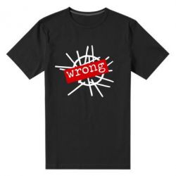 Мужская футболка премиум Depeche Mode Wrong-PrintSalon Мужская футболка премиум Depeche Mode Wrong