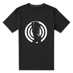 Мужская футболка премиум девушка мишень - PrintSalon