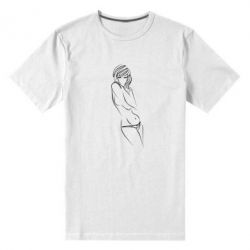 Чоловіча преміум футболка Дівчина