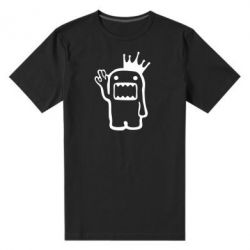 Мужская футболка премиум Домо Кун с короной - PrintSalon