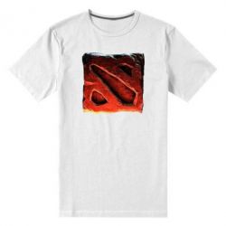 Мужская футболка премиум Dota 2 3d Logo - PrintSalon