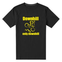 Мужская футболка премиум Downhill,only downhill - PrintSalon