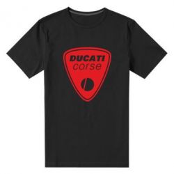 Мужская футболка премиум Ducati Corse - PrintSalon
