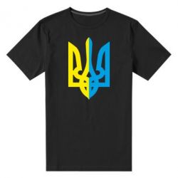 Мужская футболка премиум Двокольоровий герб України - PrintSalon