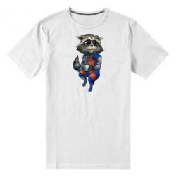 Чоловіча преміум футболка Єнот Ракета і Грут - PrintSalon