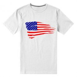 Мужская футболка премиум Флаг США - PrintSalon