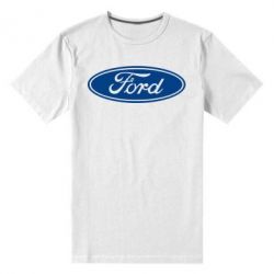 Мужская футболка премиум Ford Logo - PrintSalon