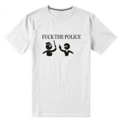 Мужская футболка премиум Fuck the Police - PrintSalon