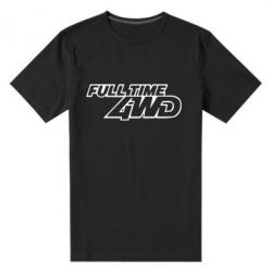 Мужская футболка премиум Full time 4wd - PrintSalon